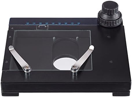 AmScope GT100 X-Y Siklik Táblázat - Kézi Mikroszkóp Színpadon, Fekete