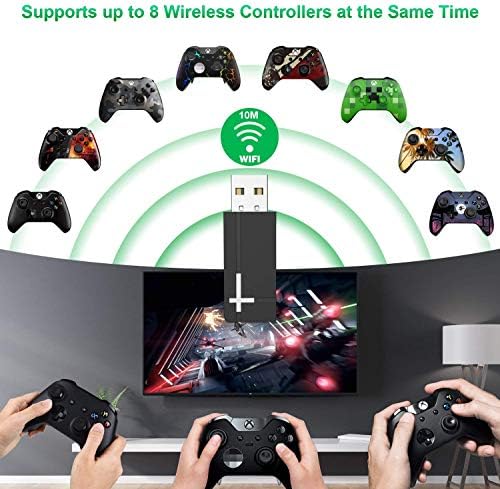 A vezeték nélküli Adapter Xbox Egy Windows 10, Kompatibilis az Xbox Xbox One X, Xbox One S, Elite Series Kontroller