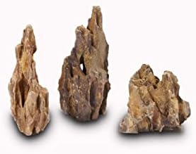 LANDEN Természetes Sárkány Kövek Aquascaping Terrárium, Paludarium,Vivariums, Hüllő, valamint Kétéltű Burkolatok (16lbs, 2 6 cm)