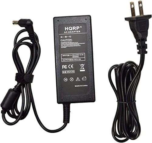 HQRP 14V AC Adapter Kompatibilis a Samsung S19D300HY S19D300NY S19D340HY S20D300BY S20D300H S20D300HY S24D300B S24D300BL S24D300H