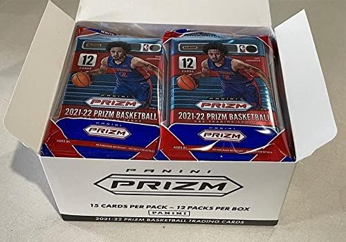 2021-22 Panini Prizm NBA Kosárlabda-Cselló Pack Doboz 12 Lezárt Csomagok (a Külső doboz nem lezárt) 180 Lapot minden. Exkluzív Piros,