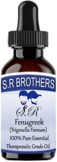 S. R Testvérek Görögszéna (Trigonella Foenum) Pure & Natural Therapeautic Minőségű illóolaj Cseppentő 50ml