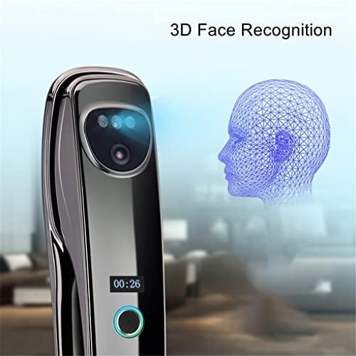 Automatikus Intelligens Zár 3D arcfelismerő Jelszót Ujjlenyomat Kártya Kulcs Kinyit Elektronikus Kapu, Ajtó (Szín : D, Méret : 24X240MM)