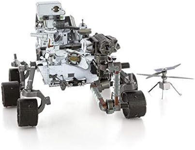 Fém, Föld, Mars Rover Kitartás & Találékonyság Helikopter 3D Fém Modell Kit Fascinations