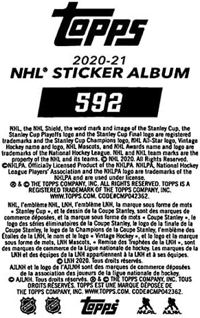 2020-21 Topps NHL Matrica 592 Mark Giordano All-Star Calgary Flames Jégkorong Matrica Kártya (Mini, Vékony, Peelable Matrica)