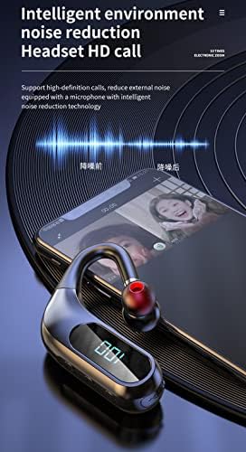 Vezeték Nélküli Fejhallgató, Bluetooth Fülhallgató V5.0 kihangosító, Fülhallgató a Sztereó zajcsökkentő Mikrofon,180° - os