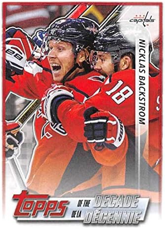 2020-21 Topps NHL Matrica 640 Nicklas Backstrom Topps az Évtized Washington Capitals Jégkorong Matrica Kártya (Mini, Vékony, Peelable