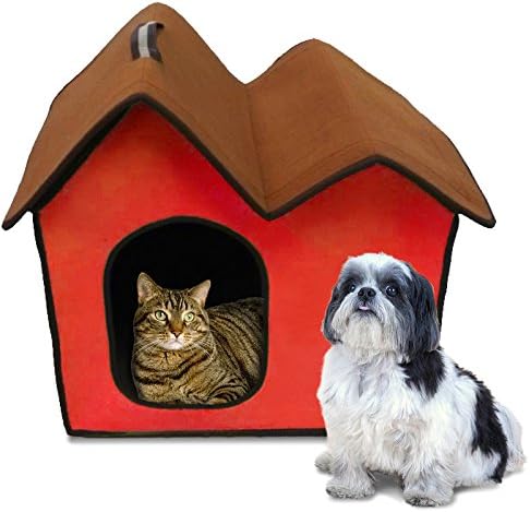 Penn-Plax Hordozható Puha Kutya Ház a Kisebb Kutyák vagy Macskák, Zöld | Nagy Utazás | Adja meg A pet A Kényelmes Fedett Kutyaházat