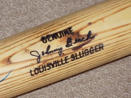 Johnny Padon H&B a Játékban Használt Aláírt Bat Cincinnati Reds HOF PSA GU 8.5 MLB - Meccs Használt MLB Denevérek