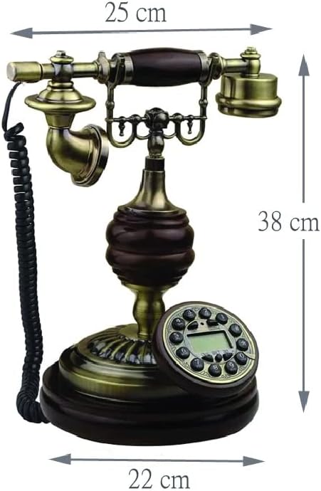 ZLXDP Vintage Vezetékes Telefon Tárcsázza Ókori Antik Telefon Vezetékes Telefon Office Home Hotel