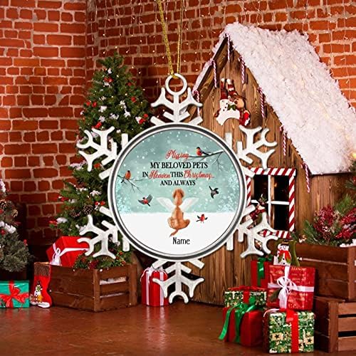 Karácsonyfadísz Hiányzik A Szeretett Háziállat a Mennyben Dísztárgy Angyal Szárnyak Kutya, Vörös Madár Karácsonyi Díszek Nyugati Karácsonyi