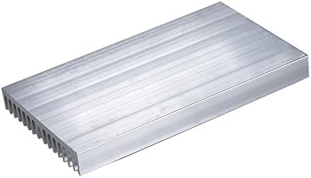 Easycargo 4db 60mm Hűtőborda 100x60x10mm, Alumínium Hűtő hűtőborda, Hűvösebb Hűtőborda Hűtési LED-es Panel (100mm x 60mm x 10mm) (Silvertone)