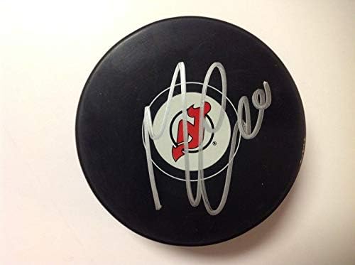 Marcus Johansson Aláírt Dedikált NJ New Jersey Devils Jégkorong egy - Dedikált NHL Korong