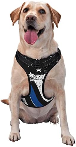 Kutya Hám Vékony Kék Vonal Zászló Hazafias Pet-Állítható Kültéri Mellény Kihasználja Az X-Nagy