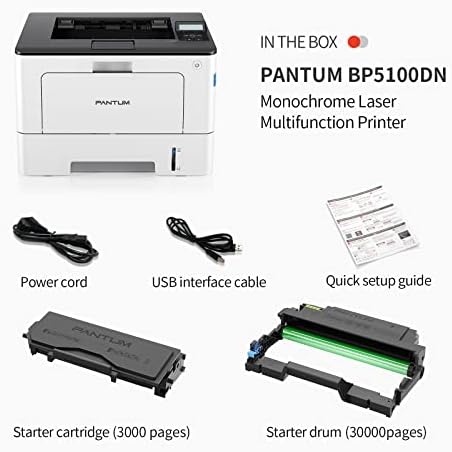 Pantum BP5100DN Monokróm Lézer-Nyomtató Beépített Ethernet & USB, Automatikus 2 Oldalas Nyomtatás, Akár 40 Oldal Percenként