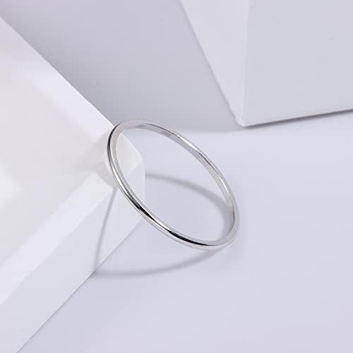 Milacolato S925 Sterling Ezüst Gyűrű, a Nők Férfiak 18K Fehér Aranyozott Sima Ujj, Hüvelykujj Rakható Nyilatkozat Kupola Gyűrűk Magas