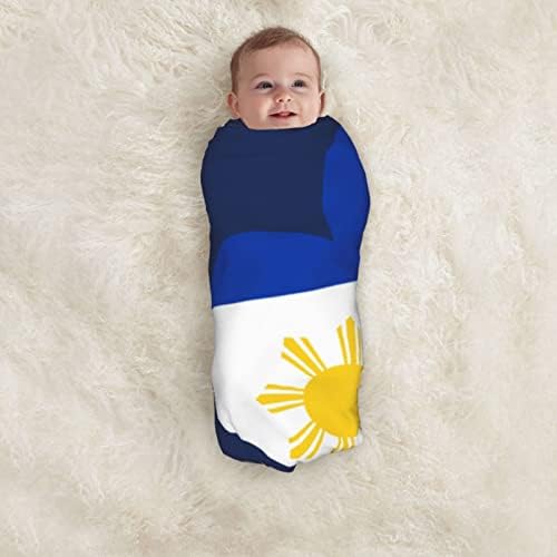 A szerelem Fülöp-szigetek Nemzeti Zászló Baba Takaró Fogadó Takarót a Csecsemő, Újszülött Pelenkát Fedezze Pakolás