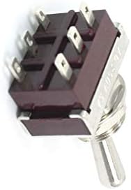 Aexit DPST Reteszelő Kapcsoló 2 Pozíció 6 Pin-Csatlakozók Mini Kapcsoló Kapcsoló AC Kapcsoló 250V 5A