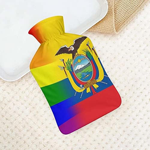 LMBT Büszkeség Ecuador Zászló Forró vizes Palackot 1000ml Aranyos Lágy Víz-Injekció Táska Kéz Melegebb, a Meleg Kéz, Láb Ajándékok