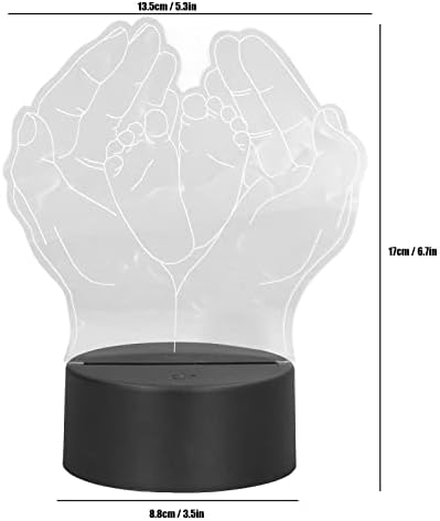 Vifemify 3D Éjjeli Lámpa Touch Control Kézzel Támogatott Lábfej Kialakítás USB Vagy elemes Egészséges, Környezetbarát
