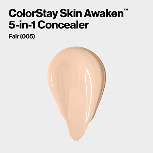 Revlon ColorStay Bőr Felébreszti 5 az 1-ben Korrektor, Könnyű, Krémes hosszú élettartamú Arc Smink Koffein & C-Vitamin, A Tökéletlenségek,