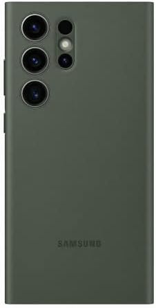 SAMSUNG Galaxy S23 Ultra S-View Tárca Telefon Esetében, védőburkolat w/Kártya-tartó Foglalat, Ujjal Érintse meg a Tiszta Ablak - (Zöld)