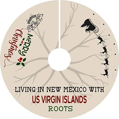 Anya Meg Én karácsonyfa Szoknya 44 Cm - Élő Új-Mexikóban az amerikai Virgin-Szigetek Gyökerek - Távolsági Karácsonyi Dekoráció,