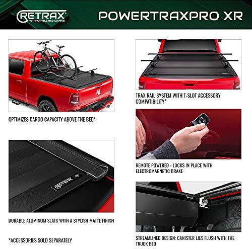 PowertraxPRO XR Behúzható plató Tonneau Borító | T-90842 | Illik 2007 - 2021 Toyota Tundra Rendszeres & Double Cab w/ Fedélzeten