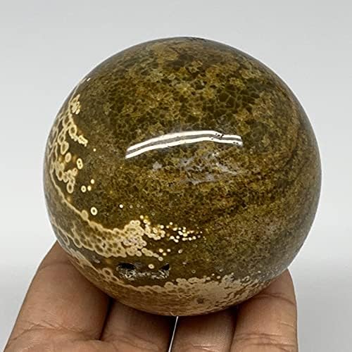 WatanGems 423.7 g, 2.7(68mm), Természetes, Kezeletlen Óceán Jáspis Gömb, Labda Reiki Madagaszkárról származó, B15652