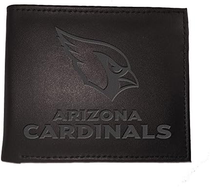 Csapat Sportok Amerikai NFL Arizona Cardinals Fekete Pénztárca | Bi-Fold | Hivatalosan Engedélyezett Lepecsételt Logó | Bőrből | Pénzt Kártya