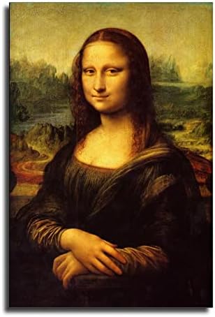 HHGaoArt Mona Lisa Poszter Vicces, Merész Mém Macska Wall Art a Vásznon Modern Festmény, Olaj Nyomtatás Absztrakt Kép Nappali lakberendezési