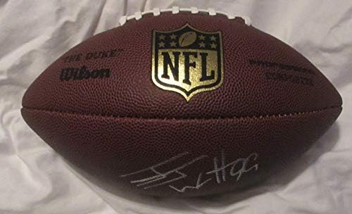 JJ Watt Dedikált Wilson NFL Sheild Labdarúgó W/BIZONYÍTÉKA, Kép JJ Aláírása Nekünk, Houston Texans, Wisconsin Badgers, Pro Bowl