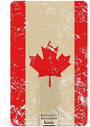 Kanada Retro Zászló Hitelkártya USB Flash Meghajtók Személyre szabott Memory Stick Kulcs, Céges Ajándék, Promóciós Ajándékot 64G