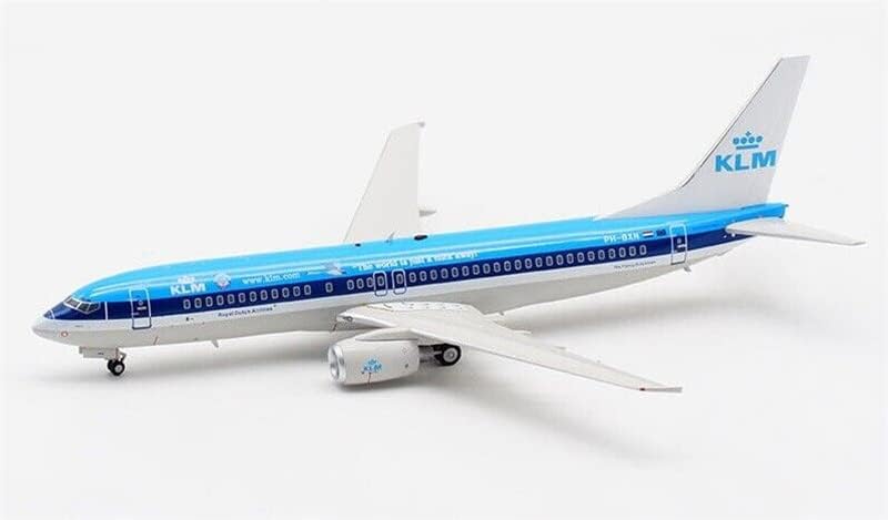 JFOX a KLM holland Királyi Légitársaság Boeing 737-8K2 PH-BXN állvánnyal Limited Edition 1/200 FRÖCCSÖNTÖTT Repülőgép Előre elkészített Modell