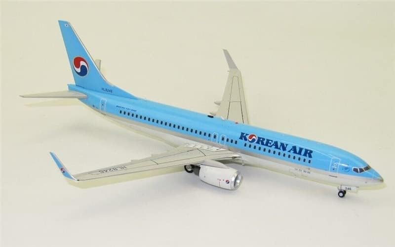 JFOX a Korean AIR a Boeing 737-8LH HL8246 állvánnyal Limited Edition 1/200 FRÖCCSÖNTÖTT Repülőgép Előre elkészített Modell