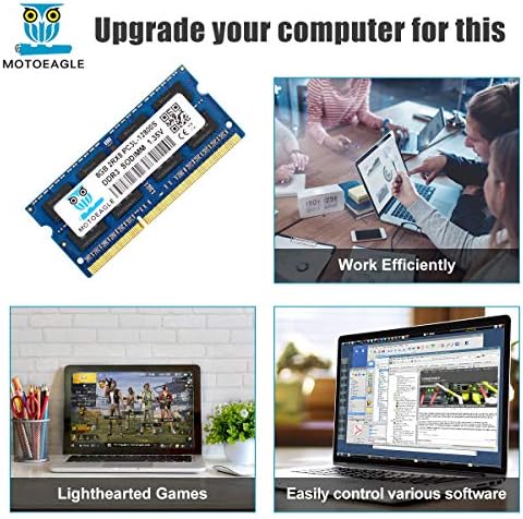 8GB DDR3L-1600 SODIMM 16GB Kit (2x8GB) PC3L-12800S DDR3 1600 mhz-es 2Rx8 1.35 V, Dual Rank RAM Laptop