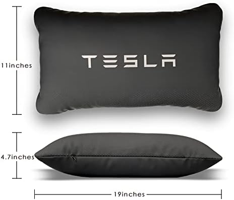 TANOLA TESBEAUTY Tesla deréktámasz Párna 1 Csomag Egyedi Tervezésű, a Tesla Model Y/3/X/S Alsó háttámla Párna Kemping Párna Valódi Bőr Fekete