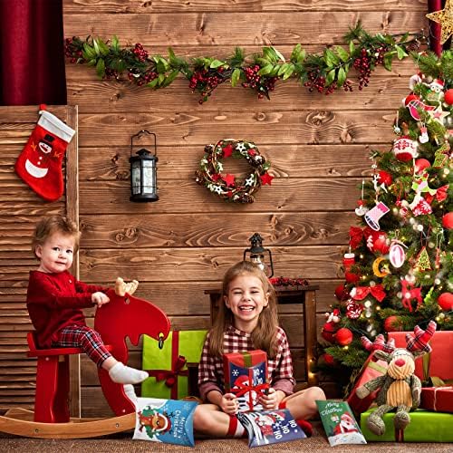 24 Darab Karácsonyi Párna Dobozok Karácsonyi Ajándék Kártya Tartóját Hóember, Karácsonyi Kártya, Doboz, Papír, Párna Édességet Dobozok Jelen
