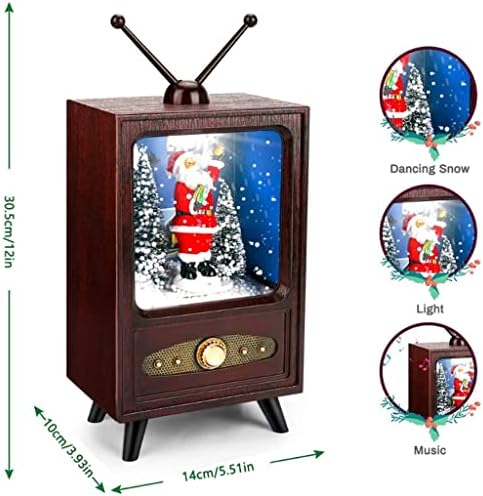 SLYNSW Mini TV Zenedobozt Karácsonyi zenélő Doboz Gyűjthető Kijelző Népszerűsége