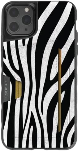 Smartish - Zebra - iPhone 12 / iPhone 12 Pro Tárca Esetben - Pénztárca Vadász Vol 2 [Slim + Védő Kitámasztó] Hitelkártya Birtokos
