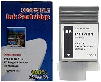 Élénk Színek PFI-101 Kompatibilis Csere Tintapatron Canon IPF5000 IPF6000s Nyomtató (12-Pack Combo) 130ml tintatartály