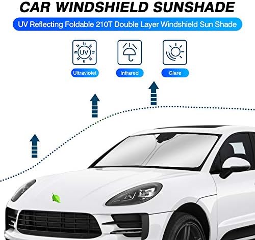 CSAK Szélvédőn Nap Árnyékban 2014-2023 Porsche Macan Napernyő, Ablak Napellenző Protector Összecsukható Blokkolja az UV Sugarak