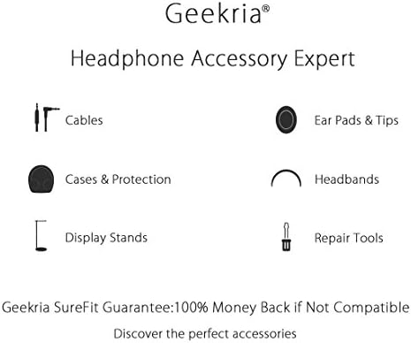 Geekria QuickFit Csere fülvédő Sony MDR-V150 V200 V250 V300 V400 ZX100 ZX110 ZX110NC ZX220BT ZX300 ZX310 ZX330BT Fejhallgató Fülpárna,