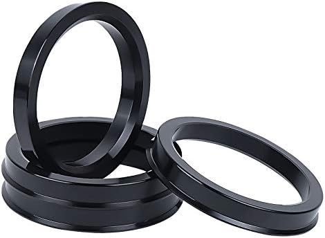 MIKKUPPA 4DB 60.1 72.6 Hub Központú Gyűrűk - Fekete Alumínium Ötvözet Kerék Hubrings Gyűrűk 60.1 mm ID 72.6 mm OD - Kompatibilis Lexus,