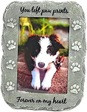 NewLifeLandia Pet Emlékmű Képkeret Emlék a Kutya vagy a Macska, Tökéletes Veszteség a Pet Ajándék Emlékezés, illetve a Gyógyulás (Szürke)