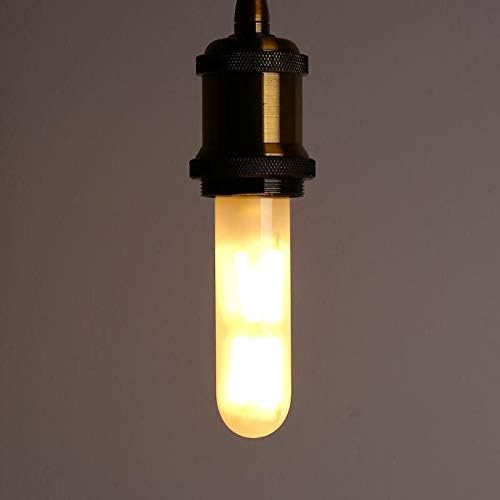 Szabályozható 8W Led Edison Frost Csöves Izzó,2700k Meleg Fehér, T10/T30 Vintage Végtelen LED Izzó 75W Egyenértékű,E26 Bázis Matt Üveg