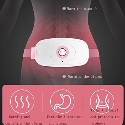 TKHP Menstruációs Fűtés Pad, 3 hőmérséklet, 3 Vibrációs Masszázs Módok Elektromos Gyorsan Fűtés Wrap Hasa Zenekar,fájdalomcsillapítás, USB