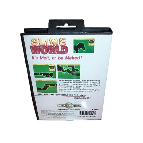 Aditi Iszap Világ Japán Fedél Dobozban, angol nyelvű Kézikönyv A Sega Megadrive Genesis videojáték-Konzol 16 bit MD Kártya (Japán Esetében)