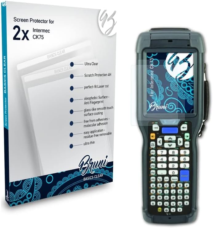Bruni képernyővédő fólia Kompatibilis Intermec CK75 Védő Fólia, Crystal Clear Védő Fólia (2X)