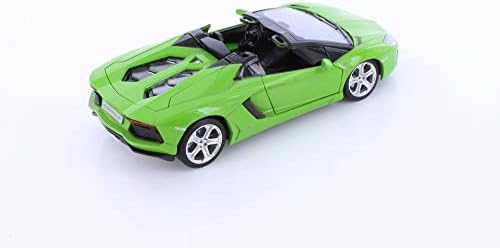 Showcasts Lamborghini Aventador LP700-4 Roadster, Zöld 68254/74D - 1/24-Skála Fröccsöntött Autó